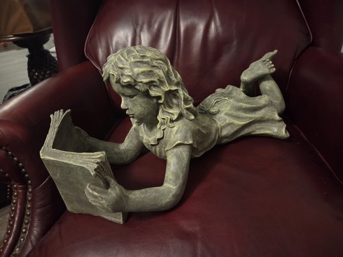 Vintage resin garden statue - vintage,